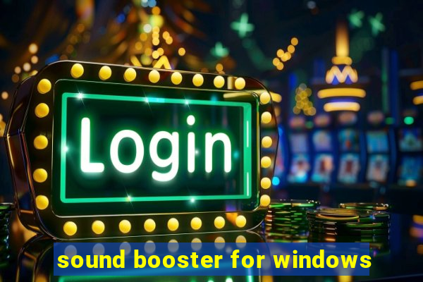 sound booster for windows